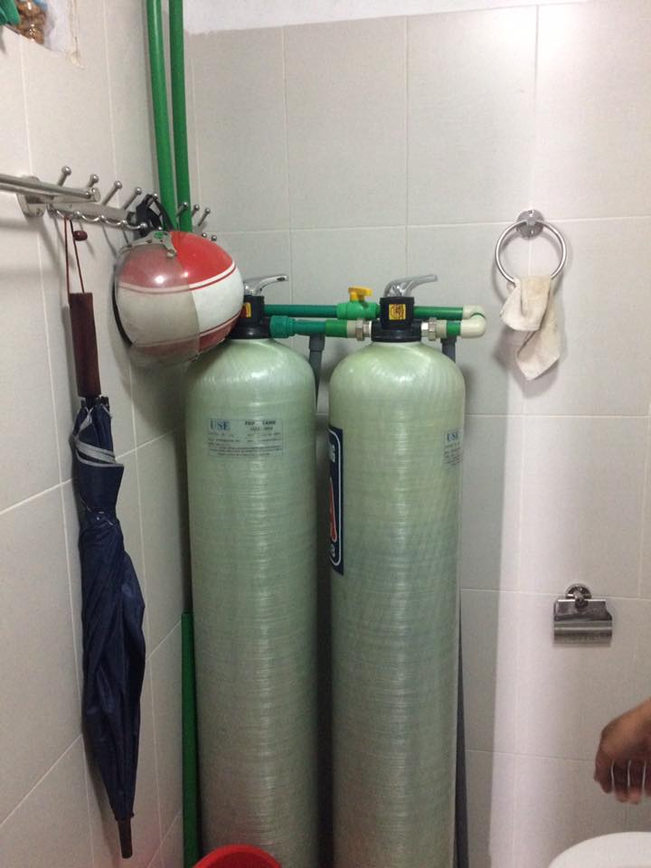 Lọc nước đầu nguồn chung cư CTH 1054B